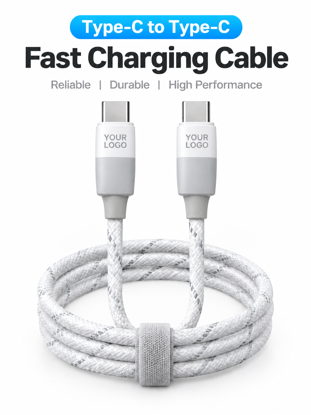 240W Dual-color Braided USB-C Cable